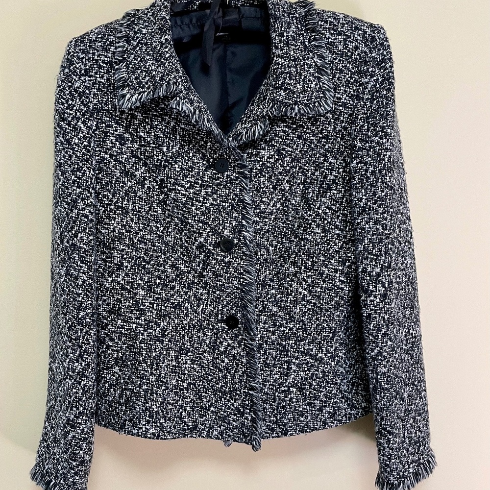 TAHARI Arthur S Levine  Classic L’il Tweed Blazer  10